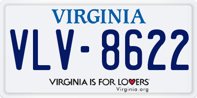 VA license plate VLV8622