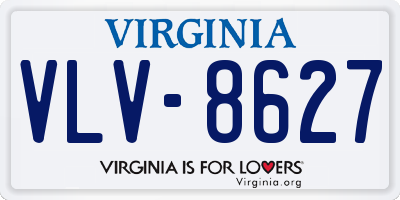 VA license plate VLV8627