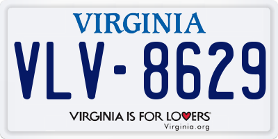 VA license plate VLV8629