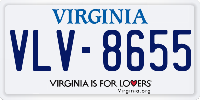 VA license plate VLV8655