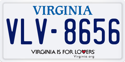 VA license plate VLV8656