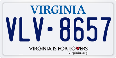 VA license plate VLV8657