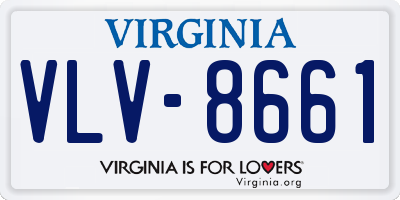 VA license plate VLV8661