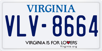 VA license plate VLV8664