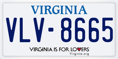 VA license plate VLV8665