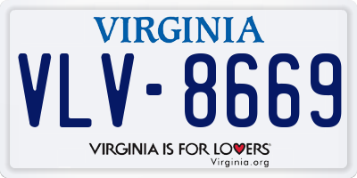 VA license plate VLV8669