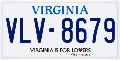 VA license plate VLV8679