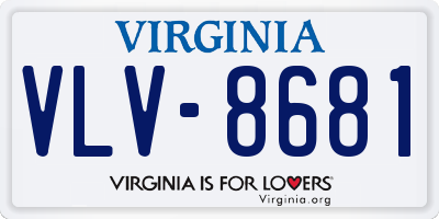 VA license plate VLV8681