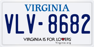 VA license plate VLV8682