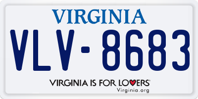 VA license plate VLV8683