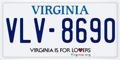 VA license plate VLV8690