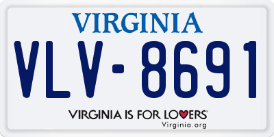 VA license plate VLV8691