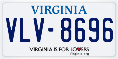 VA license plate VLV8696