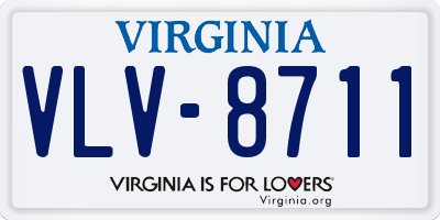 VA license plate VLV8711