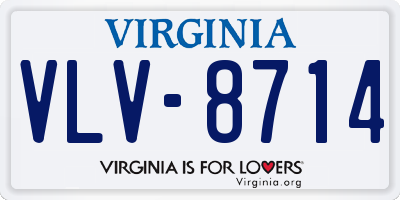 VA license plate VLV8714