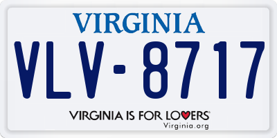 VA license plate VLV8717