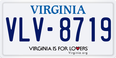 VA license plate VLV8719