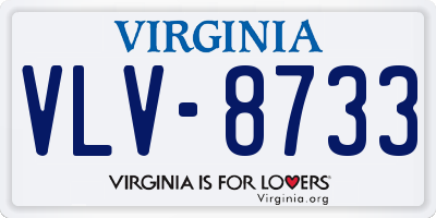 VA license plate VLV8733