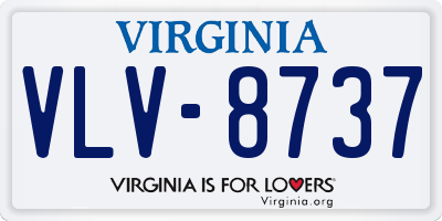 VA license plate VLV8737