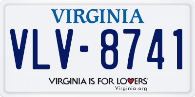 VA license plate VLV8741