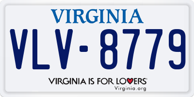 VA license plate VLV8779