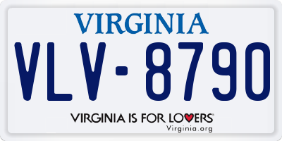 VA license plate VLV8790