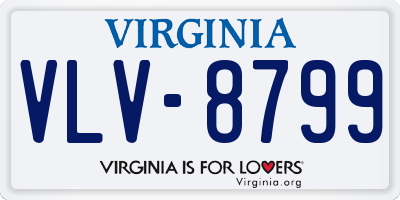 VA license plate VLV8799