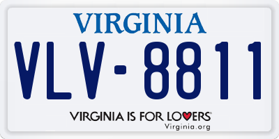 VA license plate VLV8811