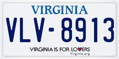 VA license plate VLV8913