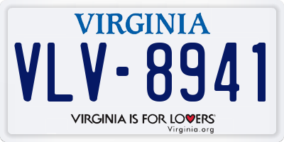 VA license plate VLV8941