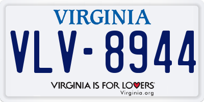 VA license plate VLV8944