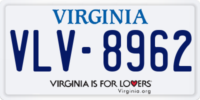 VA license plate VLV8962