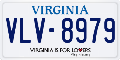 VA license plate VLV8979