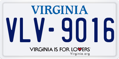 VA license plate VLV9016