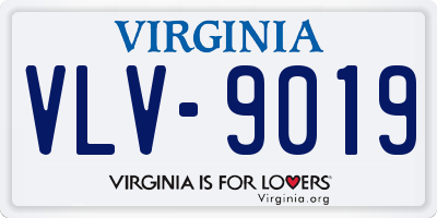 VA license plate VLV9019