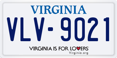 VA license plate VLV9021