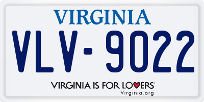 VA license plate VLV9022