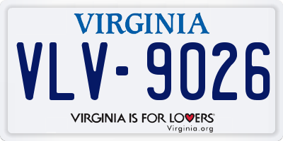 VA license plate VLV9026