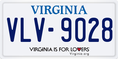 VA license plate VLV9028