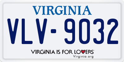 VA license plate VLV9032