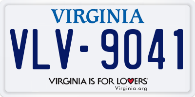 VA license plate VLV9041