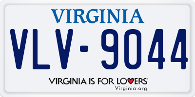 VA license plate VLV9044