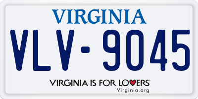 VA license plate VLV9045