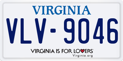 VA license plate VLV9046