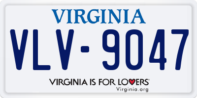 VA license plate VLV9047