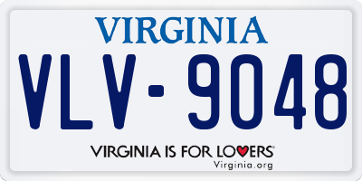 VA license plate VLV9048