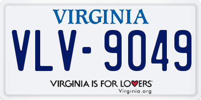 VA license plate VLV9049