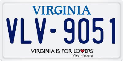 VA license plate VLV9051