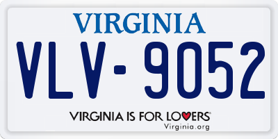 VA license plate VLV9052