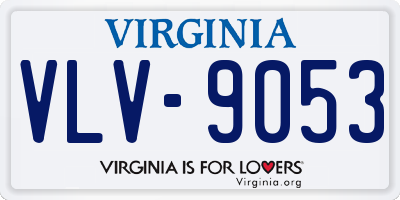 VA license plate VLV9053